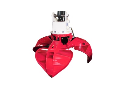 オレンジグラップルバケット